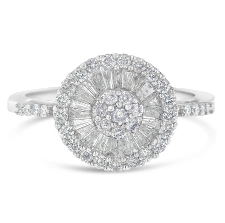 10KT White Gold Diamond Cocktail Ring (1 cttw, H-I Color, SI2-I1 Clarity)-0