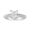 14K White Gold 1 1/5 Cttw 4-Prong Set Princess Diamond Classic Engagement Ring (I1-I2 Color, H-I Clarity) Ring-0