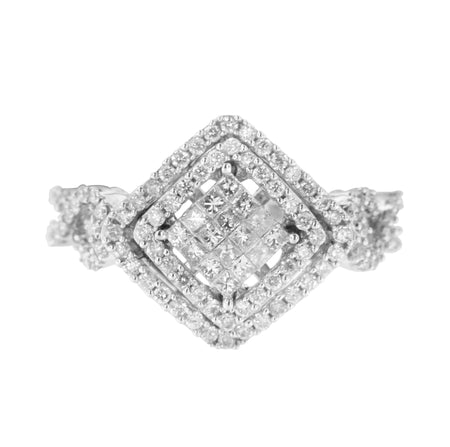 14KT White Gold Diamond Composite Ring (1 cttw, H-I Color, I1-I2 Clarity)-0