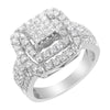 14KT White Gold Diamond Cocktail Ring (1 1/2 cttw, H-I Color, SI2-I1 Clarity)-0