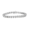 .925 Sterling Silver 1.0 Cttw Diamond Miracle-Set X-Link 7" Tennis Bracelet (I-J Color, I3 Clarity)-0
