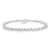 .925 Sterling Silver 1/2 Cttw Diamond Miracle-Set 7" Tennis Bracelet (I-J Color, I3 Clarity)-0