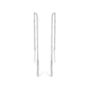 10K White Gold 1/10 Cttw Diamond Threader Earrings-0
