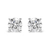 IGI Certified 14K White Gold 5.00 Cttw Round Brilliant-Cut Lab Grown Diamond Classic 4-Prong Stud Earrings with Screw Backs (F-G Color, SI1 Clarity)-0