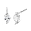 14K White Gold 1/2 Cttw 2 Prong Set Marquise Solitaire Lab Grown Diamond Stud Earrings (F-G Color, VS2-SI1 Clarity)-0