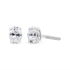 14K White Gold Lab Grown Oval Solitaire Diamond Stud Earrings (F-G Color, VS2-SI1 Clarity)-1