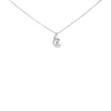 10K White Gold 1/10 Cttw Diamond Solitaire Spiral 18" Pendant Necklace (I-J Color, I2-I3 Clarity)-0