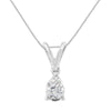 10K White Gold 1/5 cttw Diamond Pear Pendant Necklace (H-I, SI1-SI2)-0