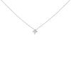 10K Gold 1/10 Cttw Bezel Set Solitaire Princess Cut Diamond Kite Shaped Pendent Necklace - 18" Inches