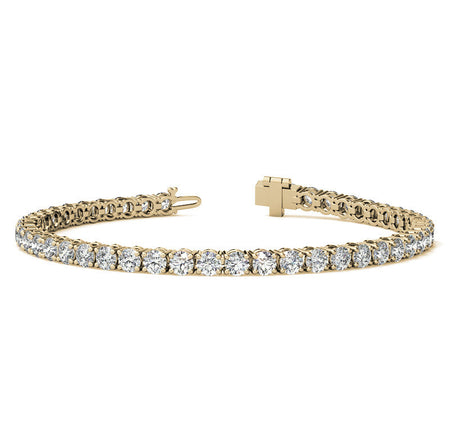 6.5 CTW Lab Grown Diamond Tennis Bracelet in 14kt White/Yellow Gold (G/VS) AGI Certified-0