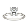 1 1/2 CTW Oval Lab Grown Diamond Solitaire Engagement Ring 14K White Gold-0