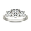 2 CTW AGI Certified Lab Grown Diamond (G-VS) Three Stone Engagement Ring in Choice of 14K Yellow or 14k White Gold-1