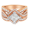 Two-Tone 10KT Gold Diamond Bypass Cocktail Ring (1 1/2 cttw, H-I Color, I1-I2 Clarity)-1