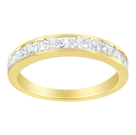 14KT Yellow Gold Diamond Channel Band Ring (1 cttw, H-I Color, SI2-I1 Clarity)-1