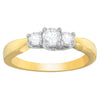 14K Two-Toned Gold 1/2 CTTW Round-cut Diamond Ring (G-H, SI1-SI2)-1