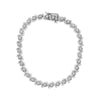 .925 Sterling Silver 1.0 Cttw Diamond Spiral Wave Curved-Link 7" Tennis Bracelet (I-J Color, I3 Clarity)-1