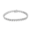 .925 Sterling Silver 1.0 Cttw Diamond Miracle-Set X-Link 7" Tennis Bracelet (I-J Color, I3 Clarity)-1