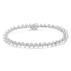 .925 Sterling Silver 1/2 Cttw Diamond Miracle-Set 7" Tennis Bracelet (I-J Color, I3 Clarity)-1