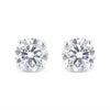 IGI Certified 14K White Gold 1 1/2 Cttw Lab Grown Diamond Solitaire Stud Earrings with Screwbacks (H-I Color, VS1-VS2 Clarity)-1