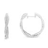 Sterling-Silver Diamond Hoop Earring (0.75 cttw, I-J Color, I2-I3 Clarity)-1