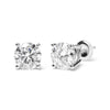 IGI Certified 14K White Gold 5.00 Cttw Round Brilliant-Cut Lab Grown Diamond Classic 4-Prong Stud Earrings with Screw Backs (F-G Color, SI1 Clarity)-1