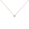 Sterling Silver Bezel-Set Diamond Solitaire Pendant Necklace (1/3 cttw, H-I Color, I1-I2 Clarity)-3