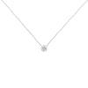 Sterling Silver Bezel-Set Diamond Solitaire Pendant Necklace (1/3 cttw, H-I Color, I1-I2 Clarity)-4