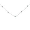 Sterling Silver Treated Diamond By Yard Necklace (3/4 cttw, Blue Color, I2-I3 Clarity)-1