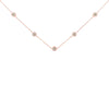 Sterling Silver Diamond Station Necklace (1/2 cttw, K-L Color, I2-I3 Clarity)-3