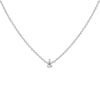 14K White Gold Pear Shape Lab Grown Diamond Solitaire Pendant Necklace (F-G Color, VS2-SI1 Clarity)