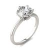 2 CTW Round Lab Grown Diamond Six Prong Solitaire Engagement Ring - G-VS Clarity, AGI Certified, 14K White Gold-0