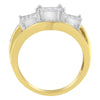 10KT Two-Toned Gold Diamond Ring (1 cttw, H-I Color, SI1-SI2 Clarity)-2