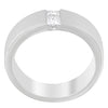 Men's 14K White Gold 1/4 ct.TDW Diamond Channel Band Ring (G-H, VS1-VS2)-2