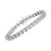 .925 Sterling Silver 1.0 Cttw Diamond Miracle-Set X-Link 7" Tennis Bracelet (I-J Color, I3 Clarity)-2