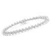 .925 Sterling Silver 1/2 Cttw Diamond Miracle-Set 7" Tennis Bracelet (I-J Color, I3 Clarity)-2