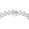 .925 Sterling Silver 1.0 cttw Miracle-Set Round Diamond "Zig Zag" Link Bracelet (I-J Color, I3 Clarity) -7.25-2