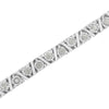 .925 Sterling Silver 1.0 cttw Miracle-Set Diamond Tennis Bracelet (I-J Color, I3 Clarity) - 7.25"-2