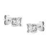 .925 Sterling Silver 1.0 Cttw Round Brilliant-Cut Diamond Miracle-Set Solitaire Stud Earrings (H-I Color, I2-I3 Clarity)-2
