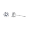 IGI Certified 14K White Gold 1 1/2 Cttw Lab Grown Diamond Solitaire Stud Earrings with Screwbacks (H-I Color, VS1-VS2 Clarity)-2