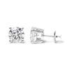 IGI Certified 14K White Gold 5.00 Cttw Round Brilliant-Cut Lab Grown Diamond Classic 4-Prong Stud Earrings with Screw Backs (F-G Color, SI1 Clarity)-2