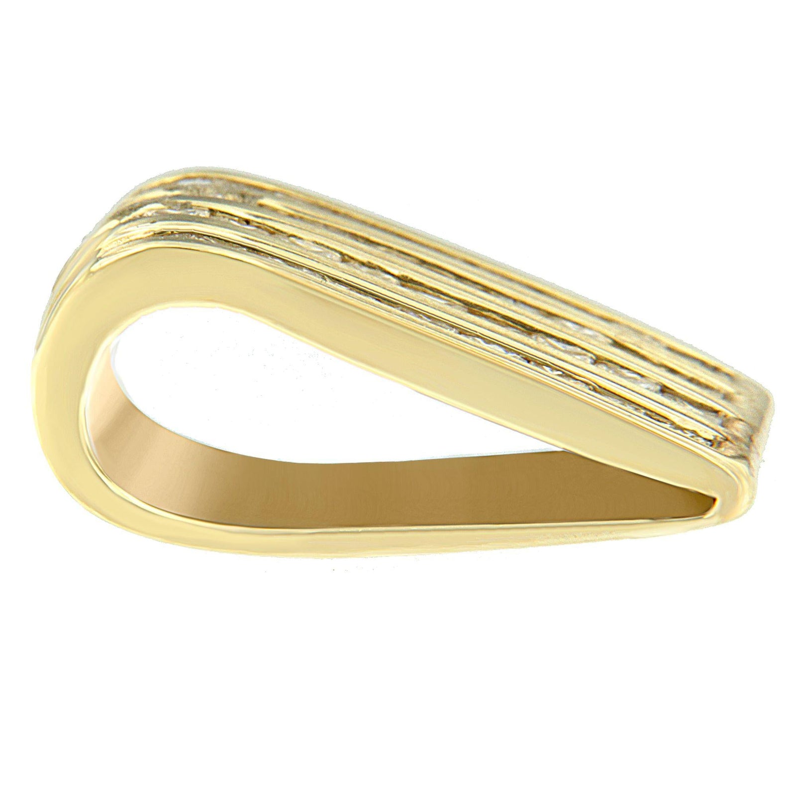 14K Yellow Gold 2 1/3 cttw Princess Cut Diamond Block Pendant Necklace (H-I, SI1-SI2)-2