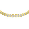 10K Yellow Gold 4 cttw Brilliant Round-Cut Diamond Graduating Riviera Statement Necklace (H-I Color, I2-I3 Clarity)-2