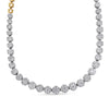IGI Certified 14K Yellow Gold 14 3/4 cttw Pave Set Round-Cut Diamond Riviera Necklace (F-G Color, S2-I1 Clarity)-2
