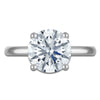3.50 CTW Round Lab-Grown Diamond Solitaire Engagement Ring in 14K White Gold (F/VS, AGI Certified)-2