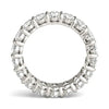 4 CTW Oval Lab Grown Diamond Couture Classic Eternity Ring 14K White Gold (G-VS)