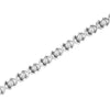 .925 Sterling Silver 1 cttw Brilliant Round-Cut Diamond "X" Link Bracelet (I-J Clarity, I2-I3 Color) - Size 7"-3