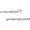 .925 Sterling Silver 1.00 Cttw Round Diamond X-Link Bracelet (I-J Color, I2-I3 Clarity) - Size 7.25"-3