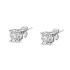.925 Sterling Silver 1/2 Cttw Near Colorless Round Brilliant-Cut Diamond Miracle-Set Stud Earrings (H-I Color, I2-I3 Clarity)-3