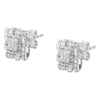 .925 Sterling Silver 1/2 Cttw Round-Cut Diamond Stud Earrings (I-J Color, I1-I2 Clarity)-3