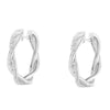 Sterling-Silver Diamond Hoop Earring (0.75 cttw, I-J Color, I2-I3 Clarity)-3